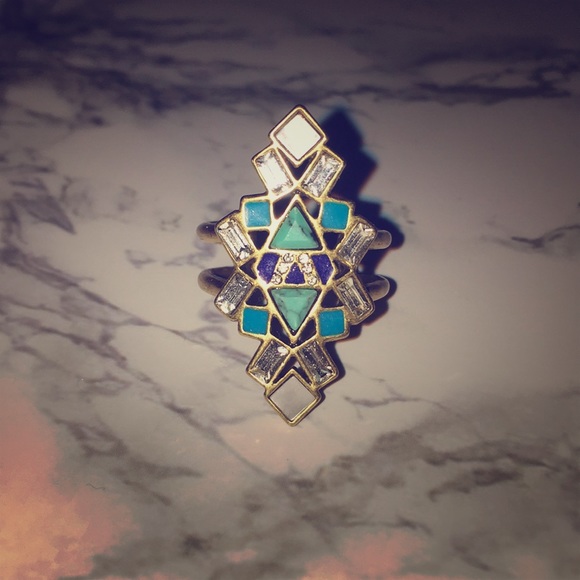 💎 Stella & Dot Stone Tile Ring - Picture 2 of 5